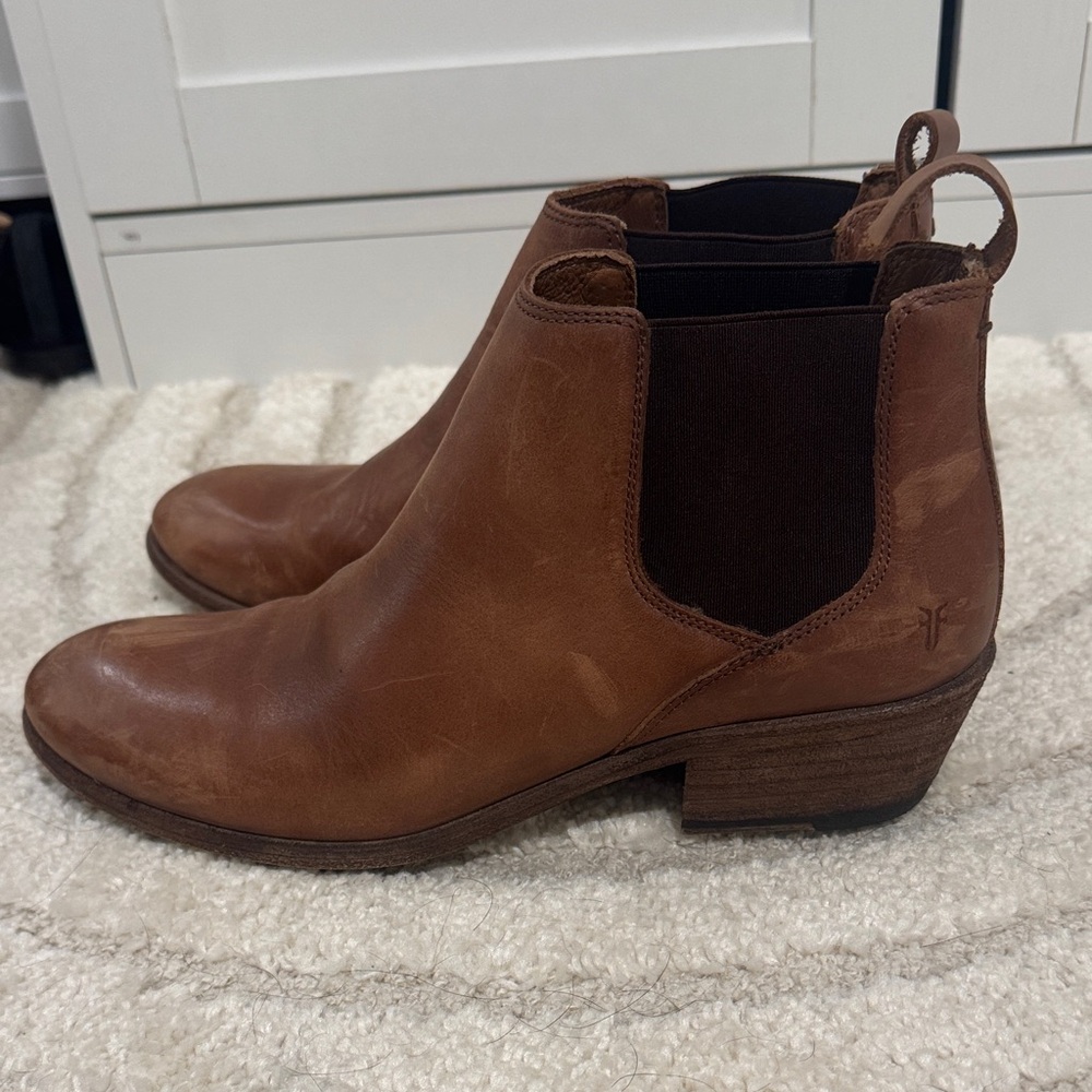 Frye Brown Ankle Booties